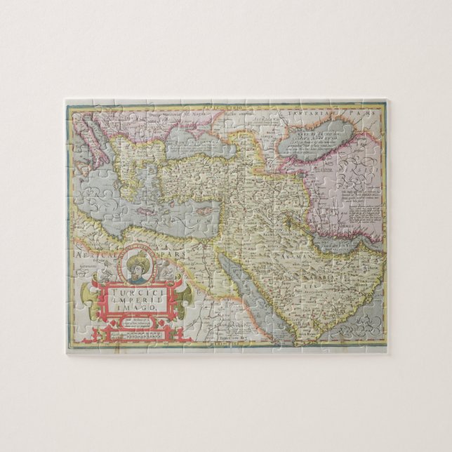 Puzzle Carte de l'empire turc, du Mercator 'Atla (Horizontal)
