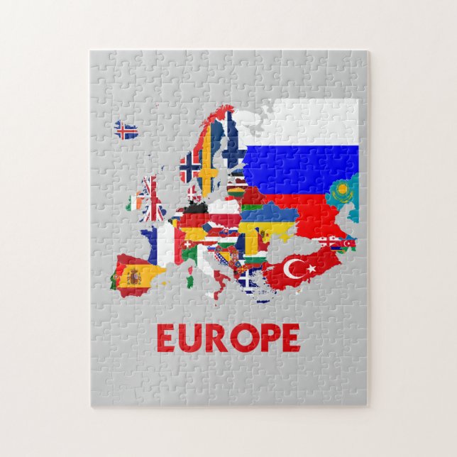 PUZZLE CARTE DE L'EUROPE (Vertical)