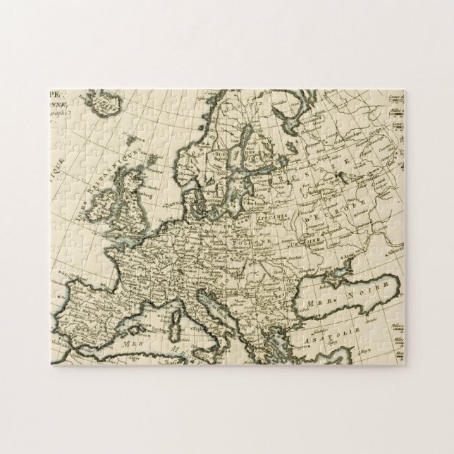 Puzzle Carte de l'Europe par Guillaume Raynal (Horizontal)