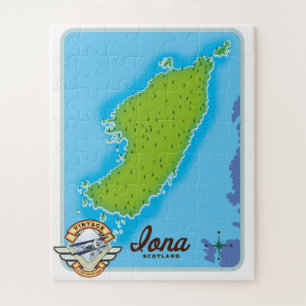 Puzzle Carte de l'île d'Iona