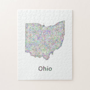 Puzzle Carte de l'Ohio