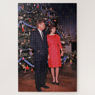 Puzzle Carte de Noël du président américain John Kennedy