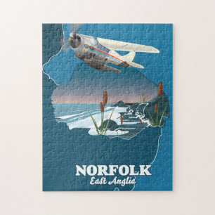 Puzzle carte de Norfolk East Anglia
