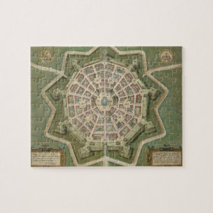 Puzzle Carte de Palma, de "Civitates Orbis Terrarum" par