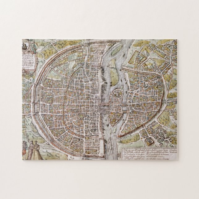 PUZZLE CARTE DE PARIS, 1581 (Horizontal)
