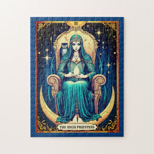 Puzzle Carte de Tarot, la Grande Prêtresse 2 (Vertical)