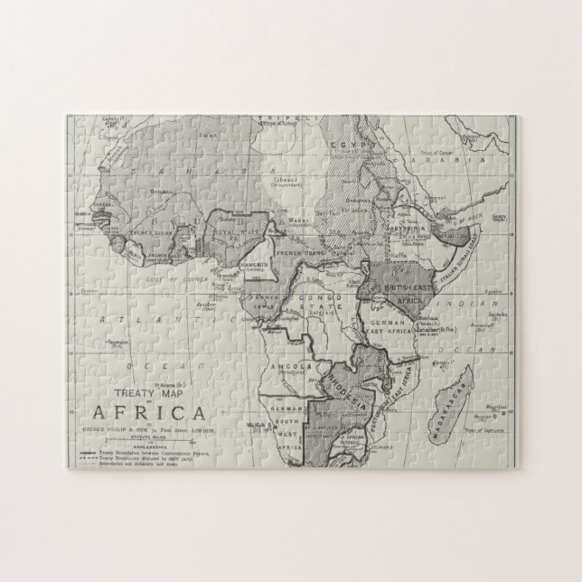 Puzzle Carte de Traité de l'Afrique (Horizontal)