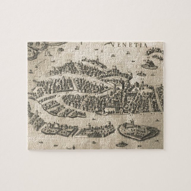 Puzzle Carte de Vintage Pictorial (Horizontal)