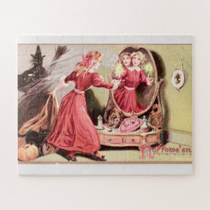 Puzzle Carte de voeux Halloween vintage