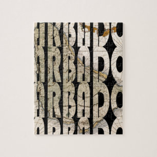 Puzzle Carte des Barbade 1758