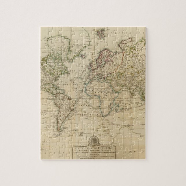 Puzzle Carte des couleurs de la main dans le monde (Vertical)