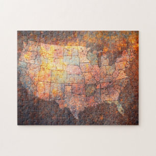 Puzzle Carte des Etats-Unis d'Amérique