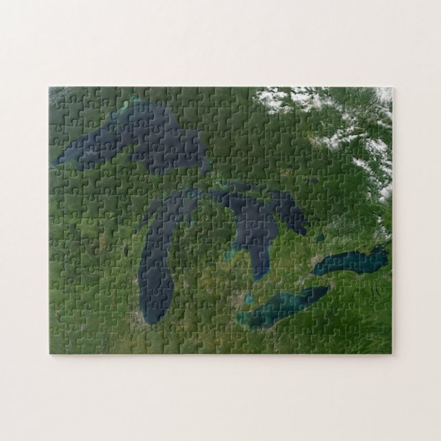 Puzzle Carte des Grands Lacs. (Horizontal)