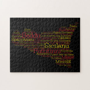 Puzzle Carte des mots siciliens