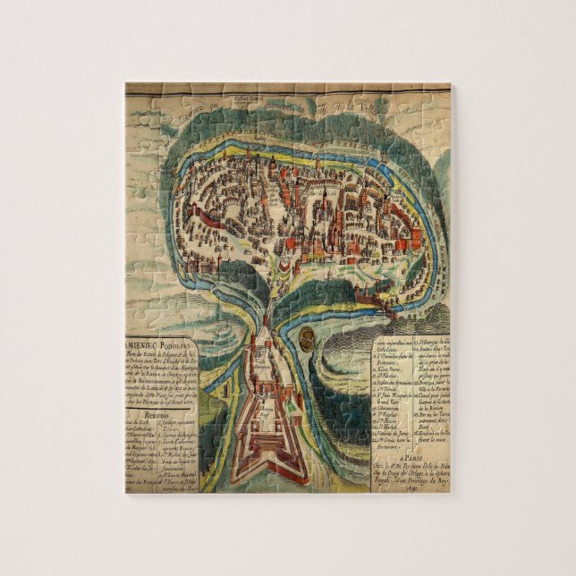 Puzzle Carte Des Trésors Au Moyen Âge (Vertical)