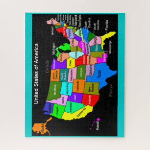 Puzzle Carte des USA