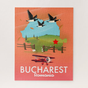 Puzzle Carte des vacances de Bucarest Roumanie