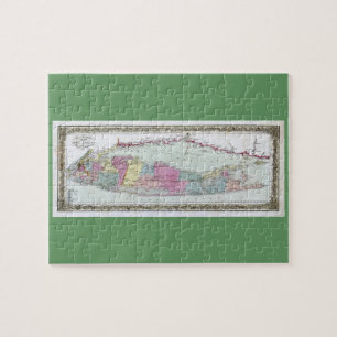 Puzzle Carte des voyageurs de Long Island, 1855-1857