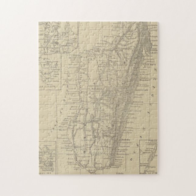 Puzzle Carte du Madagascar (Vertical)