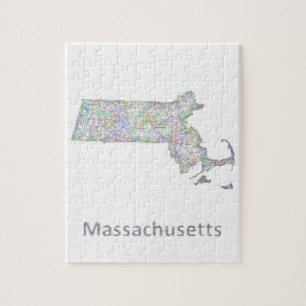 Puzzle Carte du Massachusetts