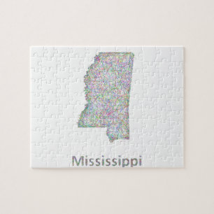Puzzle Carte du Mississippi