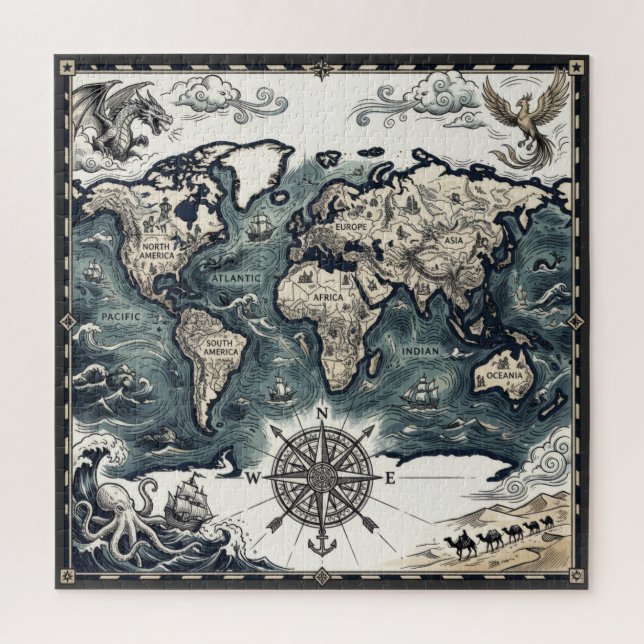 Puzzle Carte du Monde (Vertical)