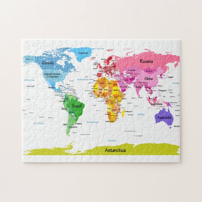 Puzzle Carte du monde (Horizontal)