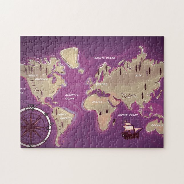 Puzzle Carte du monde (Horizontal)