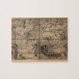 Puzzle Carte du monde antique 1581 par Nicola van Sype