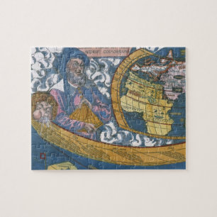 Puzzle Carte du monde antique avec Claudius Ptolemy, 1507