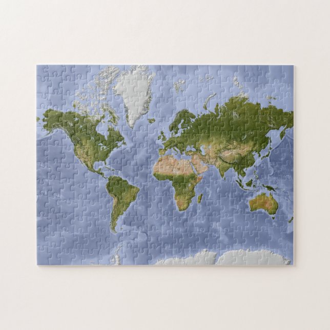 Puzzle Carte du monde de Mercator (Horizontal)