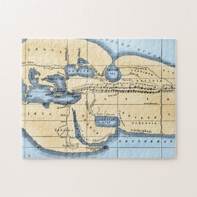 PUZZLE CARTE DU MONDE : ERATOSTHENES (Horizontal)