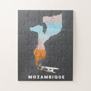 Puzzle carte du Mozambique