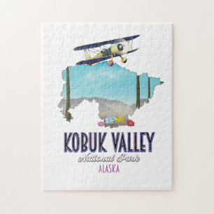 Puzzle carte du parc national de la vallée de Kobuk en Al