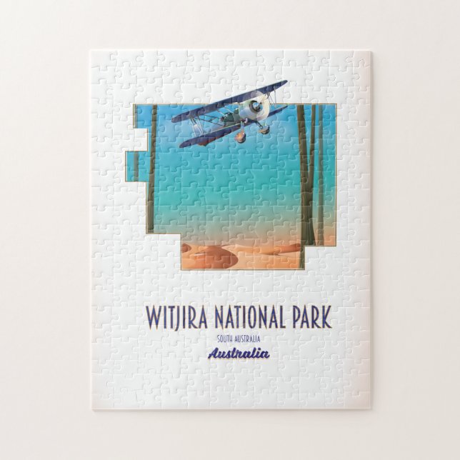 Puzzle Carte du parc national de Witjira Australie (Vertical)
