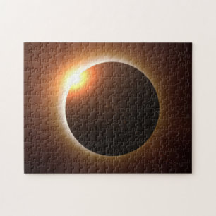 Puzzle Carte du parcours de l'éclipse solaire totale 2017