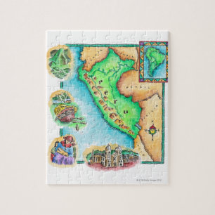Puzzle Carte du Pérou