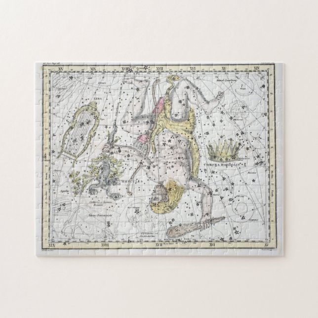 Puzzle Carte du plat VIII de constellations (Horizontal)