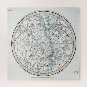 Puzzle Carte du plat XXVIII d'hémisphère sud
