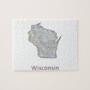 Puzzle Carte du Wisconsin