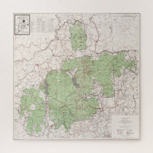 Puzzle Carte forestière nationale des Montagnes blanches 