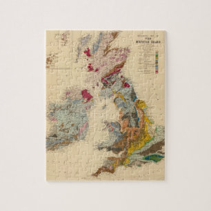 Puzzle Carte géologique des îles britanniques