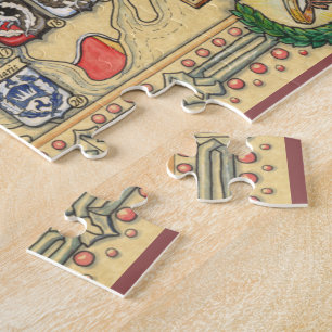 Puzzle Carte héraldique du monde connu