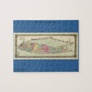 Puzzle Carte historique des voyageurs 1855-1857 du Long