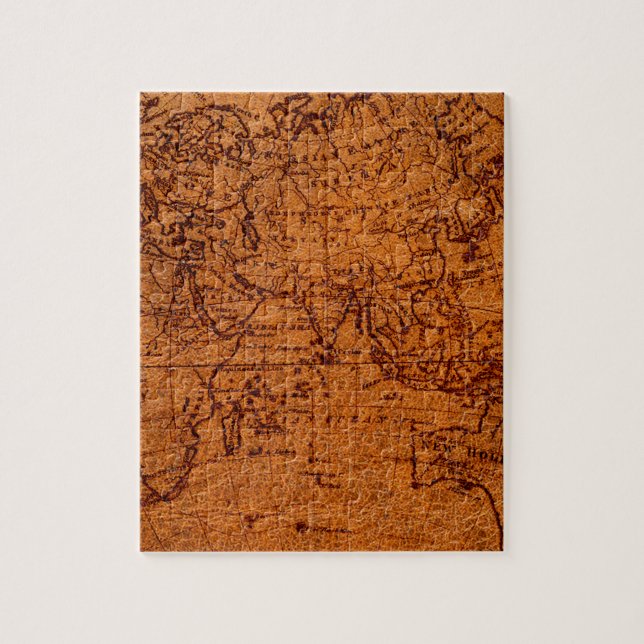 Puzzle Carte historique Vintage de l'Hémisphère Est (Vertical)