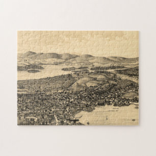 Puzzle Carte imagée vintage de Meredith NH (1899)