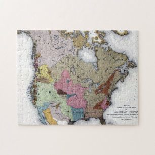 PUZZLE CARTE : INDIENS D'AMERIQUE 3