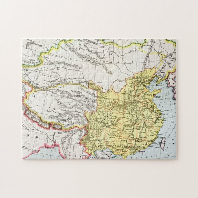 Puzzle CARTE : La CHINE, 1910 (Horizontal)