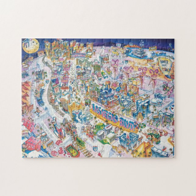Puzzle Carte Las Vegas (Horizontal)