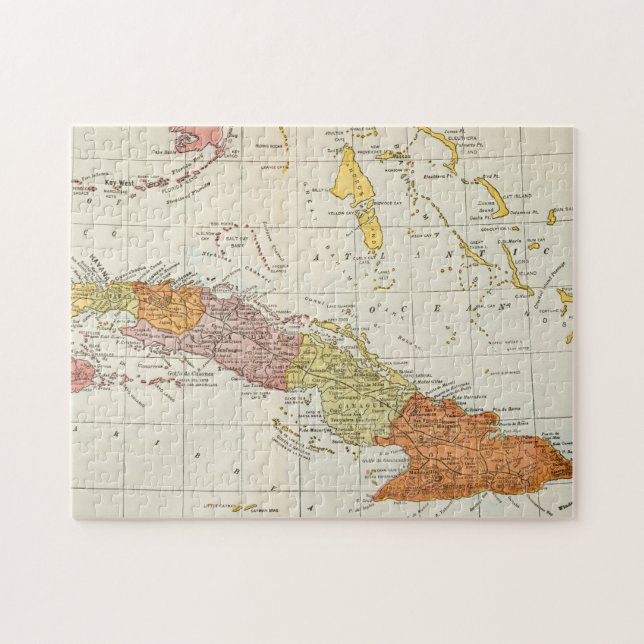Puzzle CARTE : Le CUBA, 1900 (Horizontal)